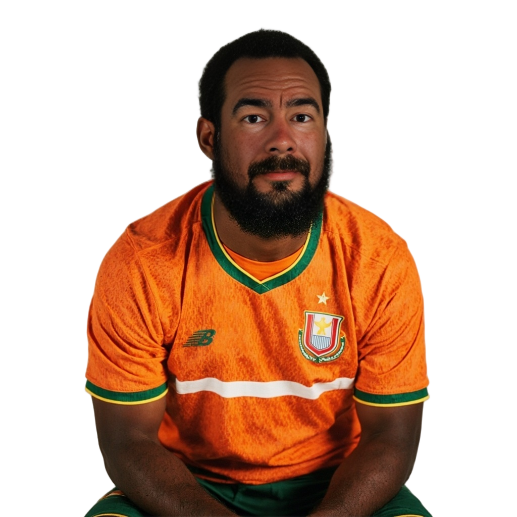Jeremy in Ivory Coast kit (neutral)